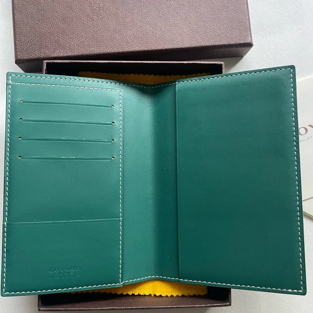 Goyard Green Goyardine Pattern Wallet
